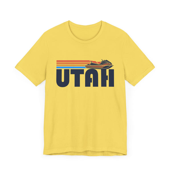 Utah T Shirt - Retro Jetski PWC Graphic Utah Tee