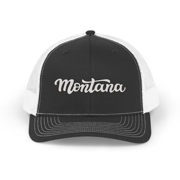 Montana Snapback Trucker Cap - Embroidered Montana Hat - 0