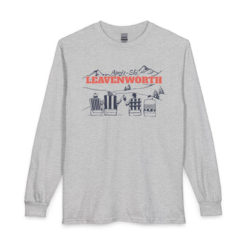Leavenworth, Washington Après-ski Long Sleeve Shirt - Mountain Retro Skiing