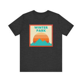 Retro Winter Park, Colorado T-Shirt, Mountain Sun Tee, Unisex Graphic Shirt, Vintage Winter Park, Colorado Top, Outdoor Adventure Clothing