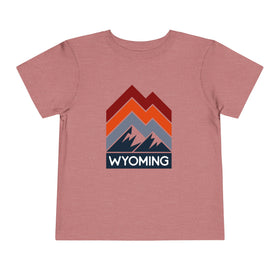 Wyoming Toddler T-Shirt - Retro Palm Tree Unisex Toddler Wyoming Shirt