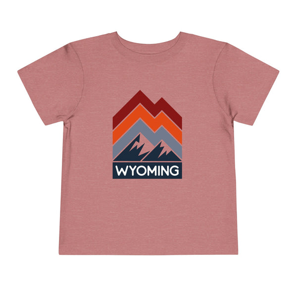 Wyoming Toddler T-Shirt - Retro Palm Tree Unisex Toddler Wyoming Shirt