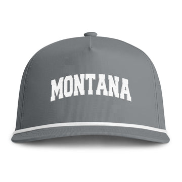 Buy granite Montana Embroidered Rope Hat - Vintage Sunwashed Rope Cap, Comfort Colors