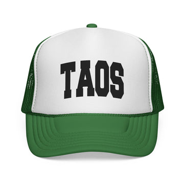 Buy green Taos, New Mexico Collegiate Style Trucker Hat
