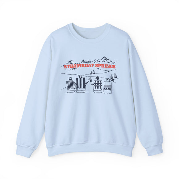 Steamboat Springs, Colorado Sweatshirt Après-Ski Crewneck - Mountain Ski Lodge Design