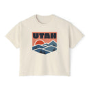 Women's Utah Boxy Graphic Tee - Slightly Cropped-1