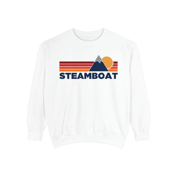 Steamboat, Colorado Mountain Stripes Sweatshirt | Comfort Colors - 100% Cotton
