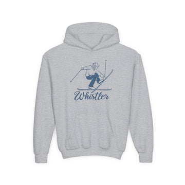 Whistler, Canada Youth Hoodie - Snow Ski Kids Whistler Hooded Sweatshirt - 0