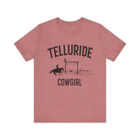 Telluride, Colorado Cowgirl Graphic Tee - 0