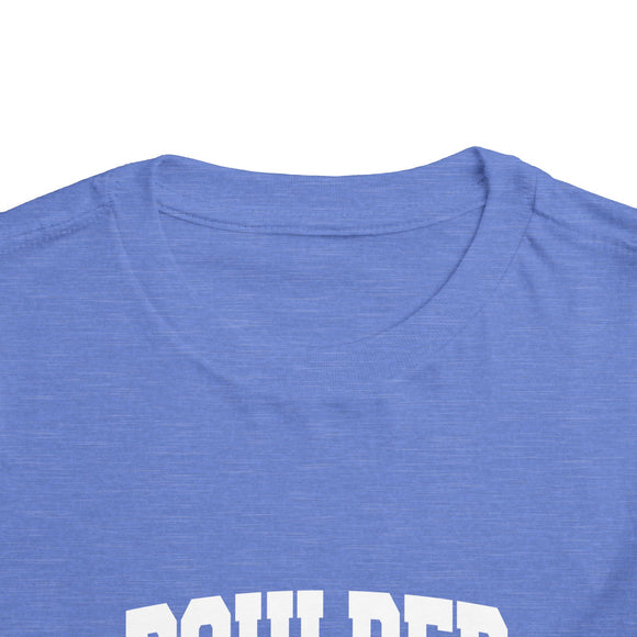Boulder, Colorado Toddler Graphic Tee - Kids Boulder Vacation T-Shirt