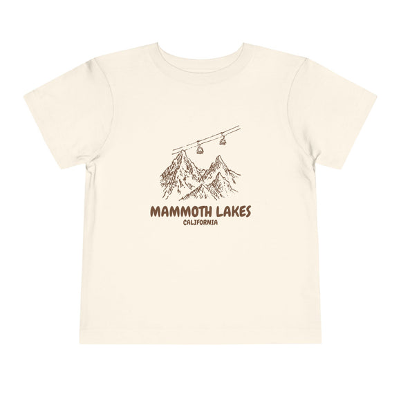 Mammoth Lakes, California Toddler T-Shirt — Vintage Gondola Ski Mountain Tee