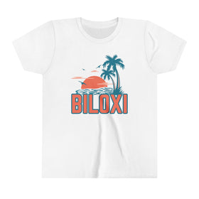 Biloxi, Mississippi Youth Shirt - Retro Palm Tree Biloxi Kid's T-Shirt