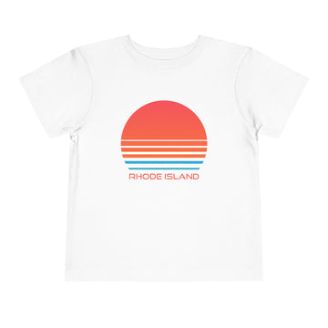 Rhode Island Toddler T-Shirt - Retro 80s Unisex Toddler Rhode Island Shirt - 0