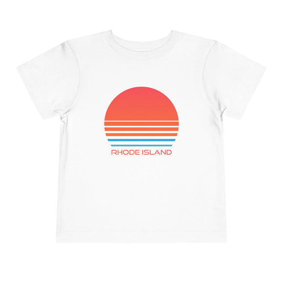 Rhode Island Toddler T-Shirt - Retro 80s Unisex Toddler Rhode Island Shirt