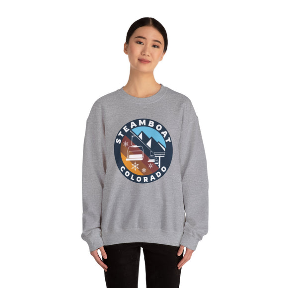 Steamboat, Colorado Sweatshirt - Ski Lift Steamboat Crewneck Sweatshirt