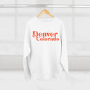 Denver Colorado Crewneck Sweatshirt — Retro Script City Pride-10