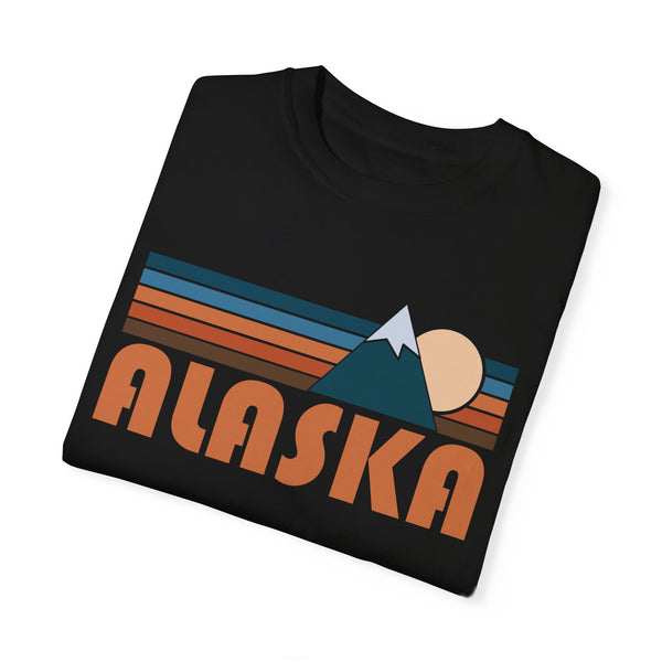 Alaska Graphic Tee, Comfort Colors Retro Unisex T-shirt, Mountain Adventure Shirt