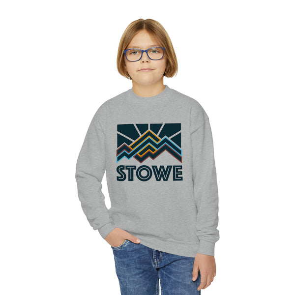 Stowe, Vermont Youth Sweatshirt - Unisex Kid's Stowe Crewneck Sweatshirt