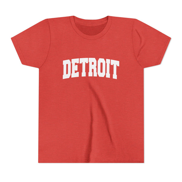 Detroit, Michigan Youth Graphic Tee - Kids Detroit T Shirt