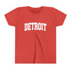 Detroit, Michigan Youth Graphic Tee - Kids Detroit T Shirt