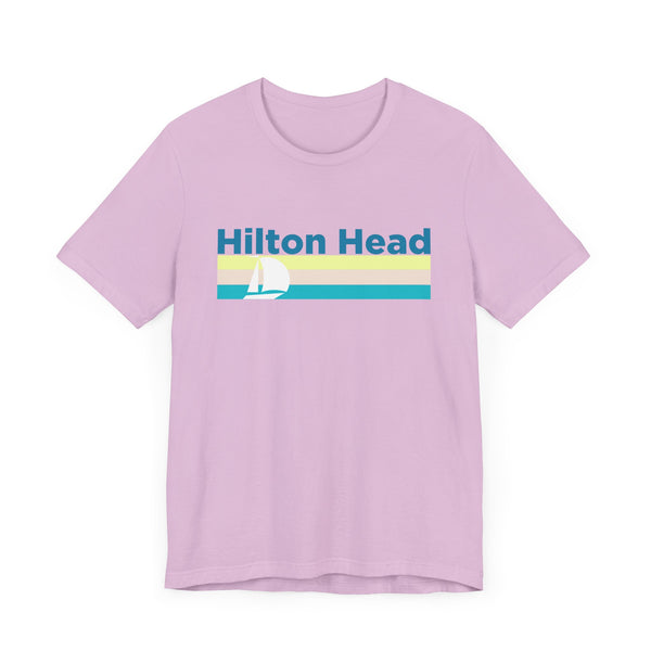 Hilton Head, South Carolina T Shirt - Sailboat Graphic Tee