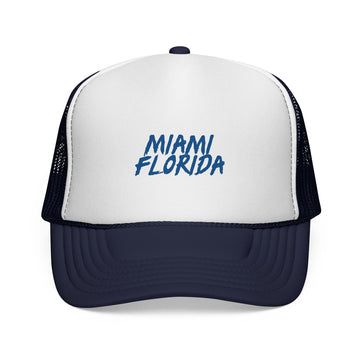 Buy dark-navy Miami Trucker Cap | Florida Hat