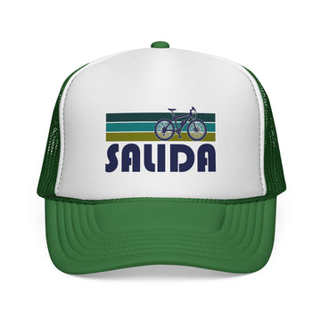 Salida, Colorado Retro Bike Trucker Hat - Vintage Style Salida Cap - 0