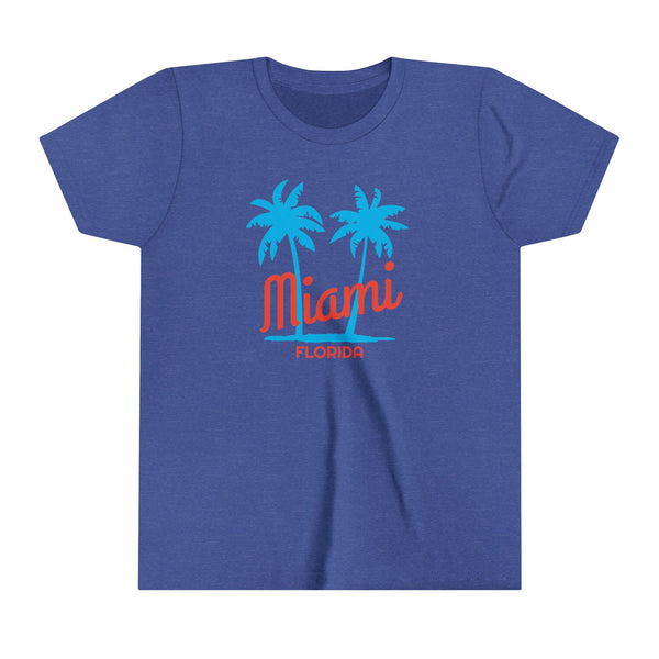 Miami, Florida Youth Shirt - Retro Palm Tree Miami Kid's T-Shirt