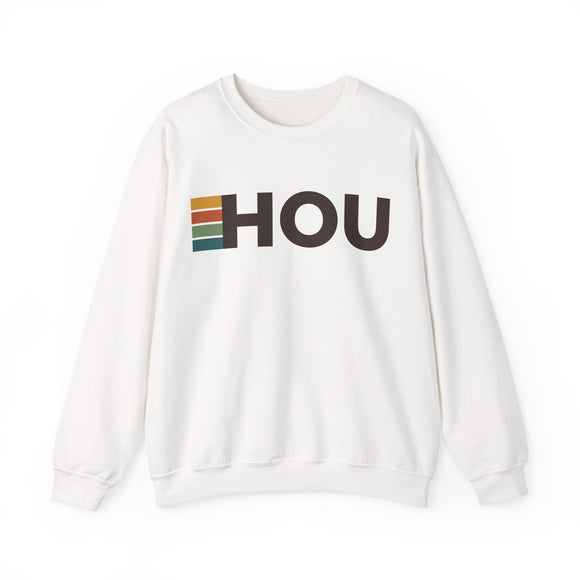 Houston, Texas HOU Retro Stripe Sweatshirt