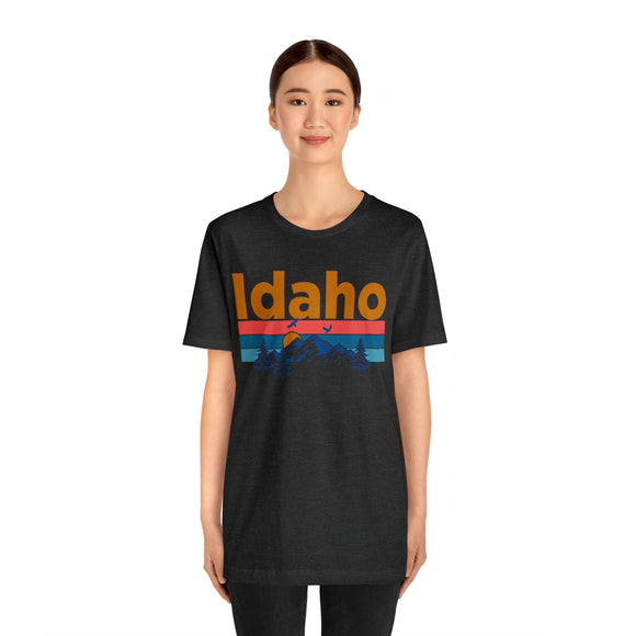 Idaho T-Shirt - Mountain Sunset Unisex Idaho Shirt