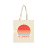 Illinois Cotton Canvas Illinois Tote Bag - Retro 80s