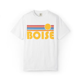 Buy white Boise, Idaho Graphic Tee, Comfort Colors Retro Unisex Boise T shirt