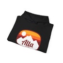 Alta, Utah Hoodie - Retro Ombre Unisex Alta Hoodie Sweatshirt-20