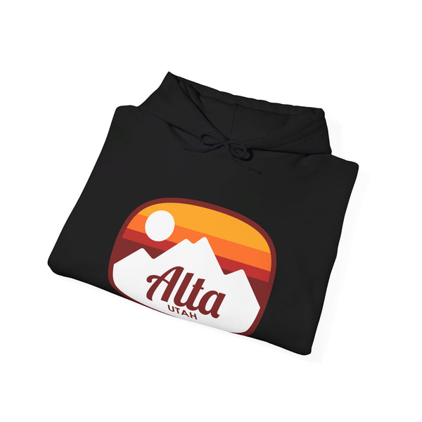 Alta, Utah Hoodie - Retro Ombre Unisex Alta Hoodie Sweatshirt