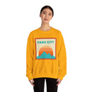 Retro Park City, Utah Sweatshirt, Mountain Sun Design, Unisex Crewneck, Gift for Outdoorsy Friends, Vintage Park City, Utah Jumper-20