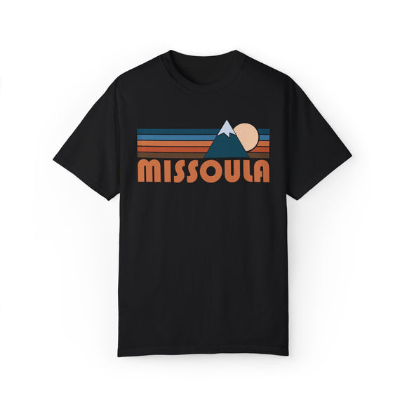 Missoula, Montana Graphic Tee, Comfort Colors Retro Unisex Missoula T shirt, Mountain Adventure Shirt
