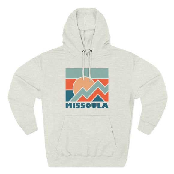 Missoula, Montana Hoodie - Retro Mountain Unisex Sweatshirt