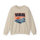 Vail, Colorado Sweatshirt Retro Mountains, Vail Unisex Graphic Crewneck-2