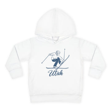 Utah Toddler Hoodie - Unisex Vintage Skiing Utah Sweatshirt
