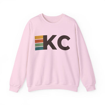 Buy light-pink Kansas City, Missouri KC Retro Stripe Sweatshirt