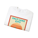 Retro Salt Lake City, Utah Sweatshirt, Mountain Sun Design, Unisex Crewneck, Gift for Outdoorsy Friends, Vintage Salt Lake City, Utah Jumper-7