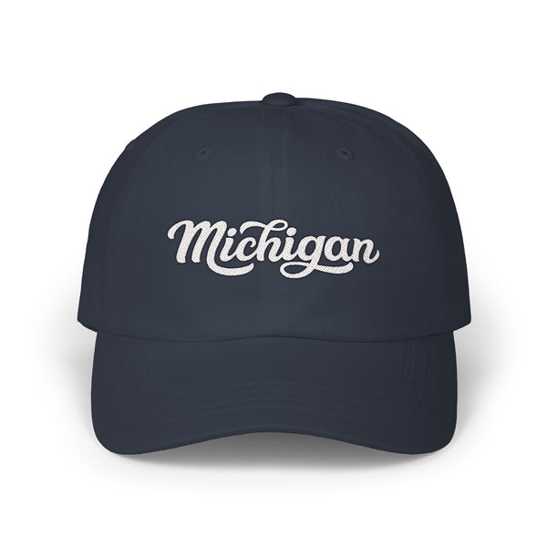 Michigan Dad Hat - Embroidered Michigan Classic Dad Cap