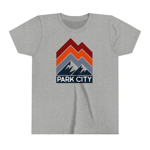 Park City, Utah Youth Shirt - Retro Mountain Park City Kid's T-Shirt