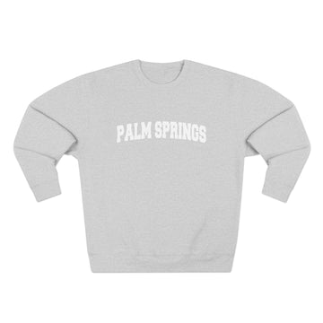 Premium Palm Springs, California Retro Graphic Sweatshirt - 0