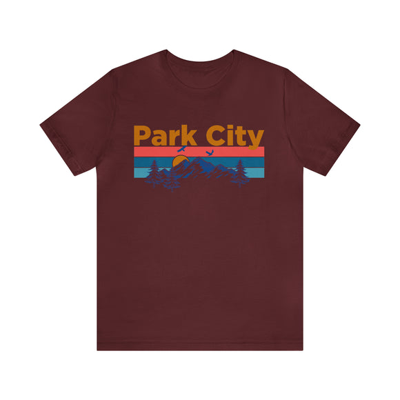 Park City, Utah Shirt - Mountain Sunset Unisex Park City T-Shirt