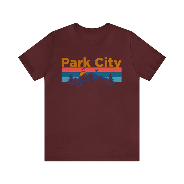 Park City, Utah Shirt - Mountain Sunset Unisex Park City T-Shirt