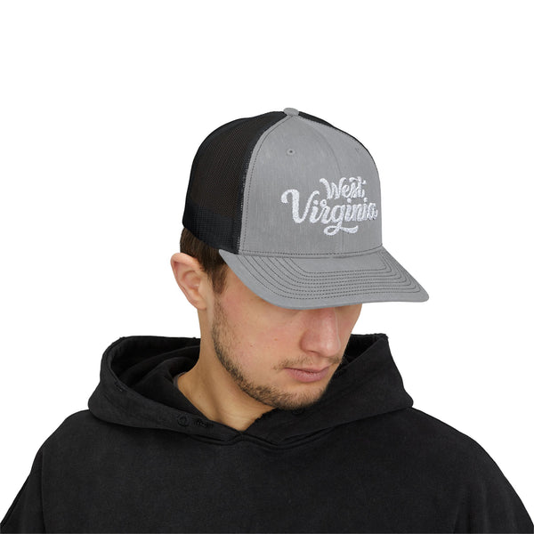 West Virginia Snapback Trucker Cap - Embroidered West Virginia Hat