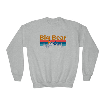 Buy sport-grey Big Bear, California Youth Sweatshirt - Unisex Kid's Big Bear Crewneck Sweatshirt
