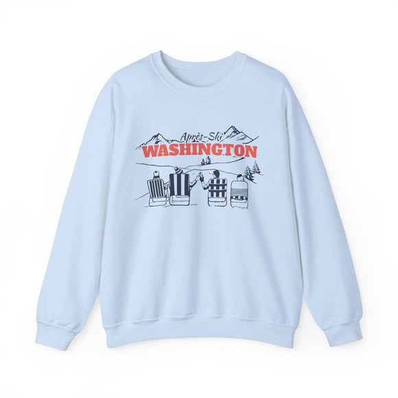 Washington Sweatshirt Après-Ski Crewneck - Mountain Ski Lodge Design
