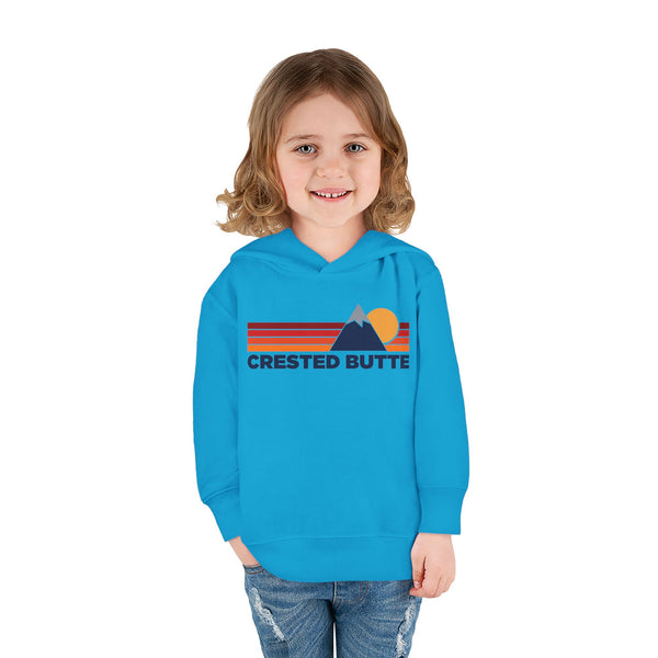 Crested Butte, Colorado Toddler Hoodie - Unisex Mountain Crested Butte Pullover Sweatshirt, Kids Hooded Jumper, Colorado Souvenir